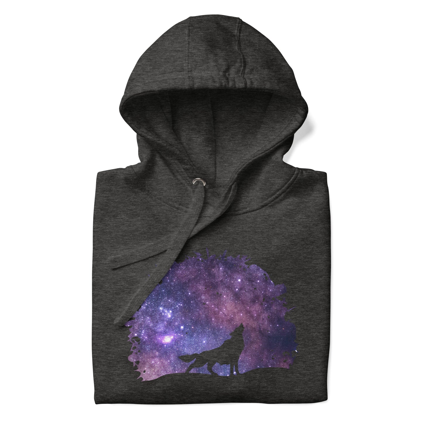 THE UNIFERENT DARK Skies Wolf One Inverted Dark Unisex Hoodie (109)