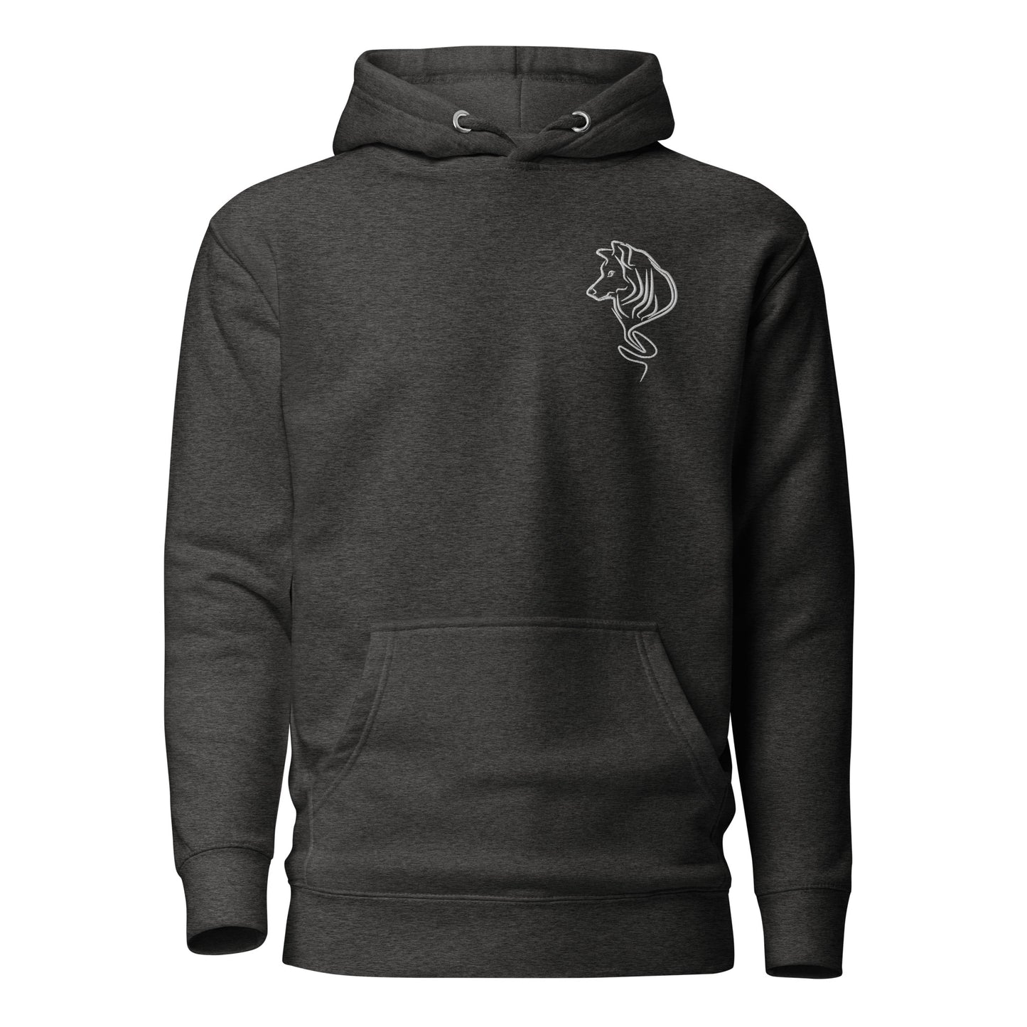 UNIFERENT DARK SKIES Embroidered Wolf Dark Unisex Hoodie (113)