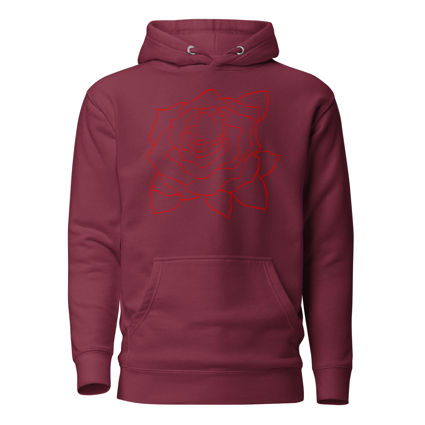 UNIFERENT VALENTINE BLOOD rose with back logo light Unisex Hoodie (83)