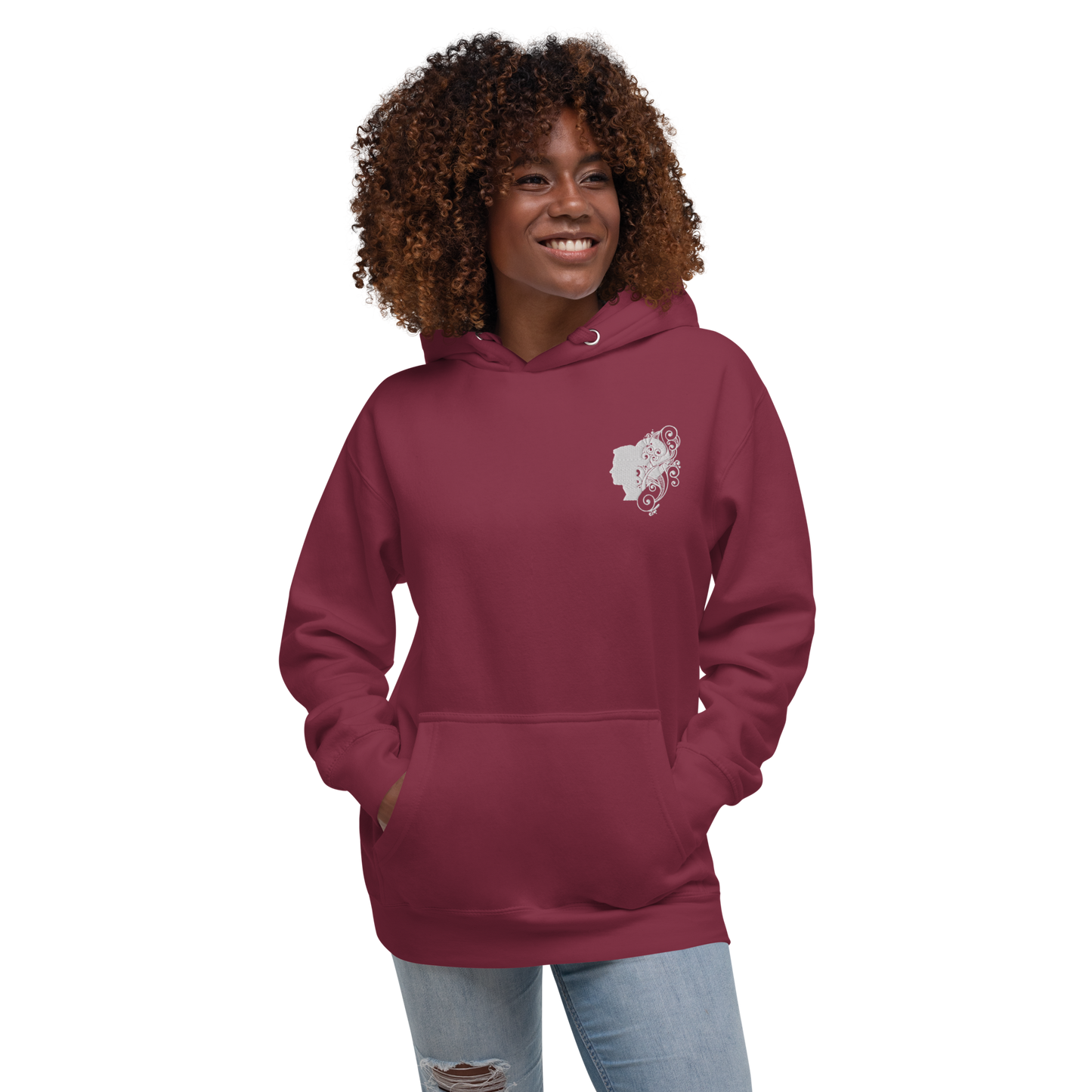 UNIFERENT VALENTINE HIS Embroidered Light Unisex Hoodie (100)