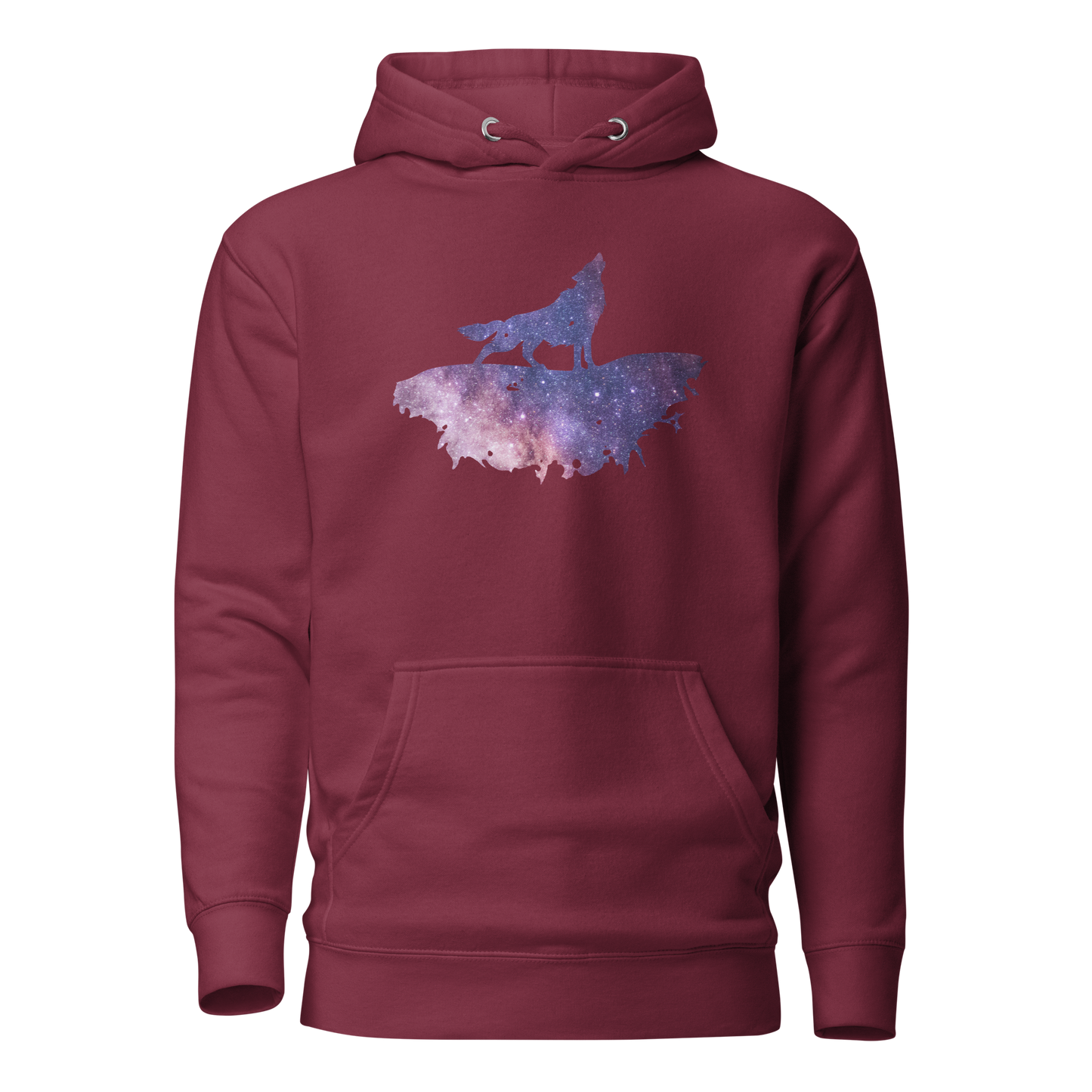 THE UNIFERENT DARK Skies Wolf One Light Unisex Hoodie (106)