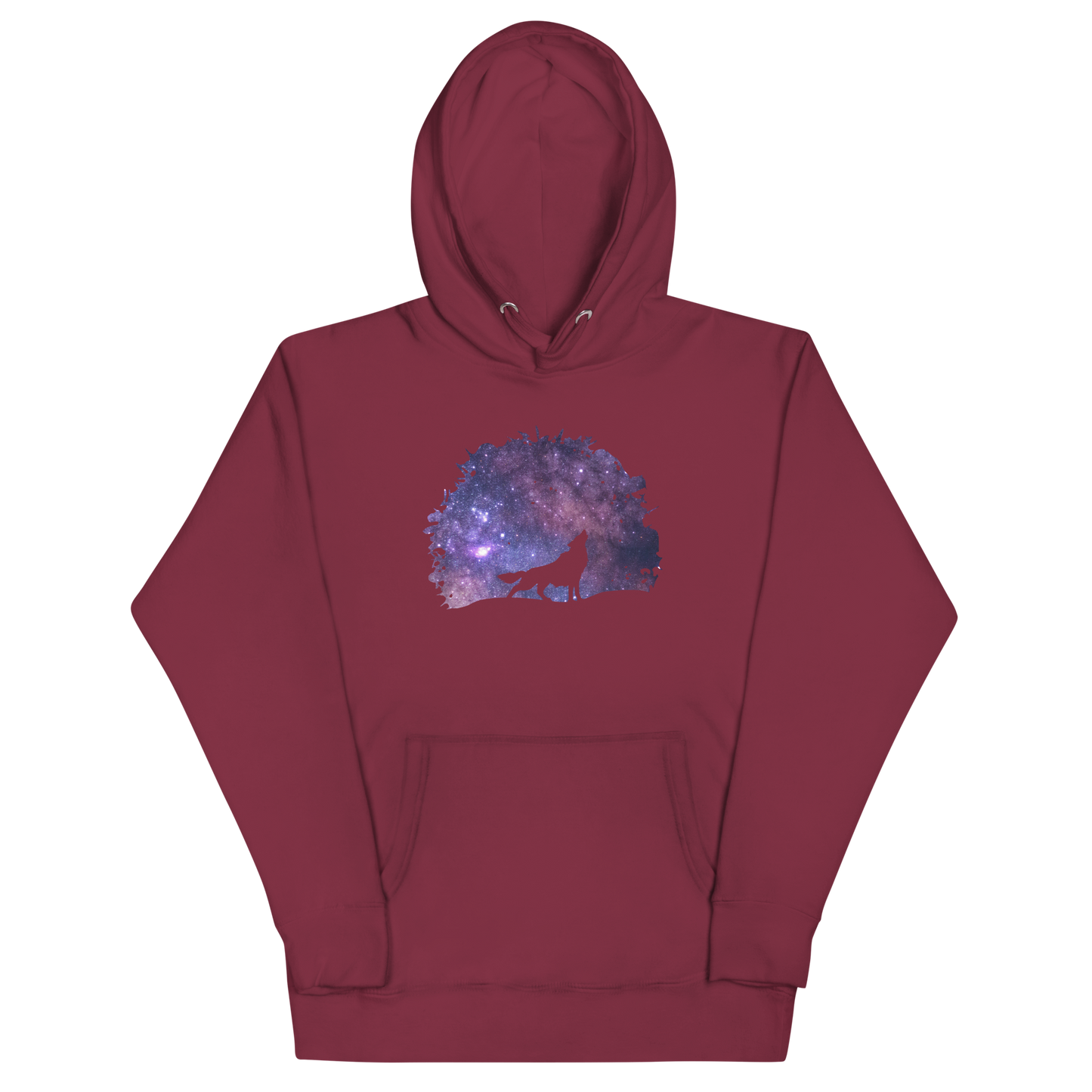 THE UNIFERENT DARK Skies Wolf One Inverted Light Unisex Hoodie (108)