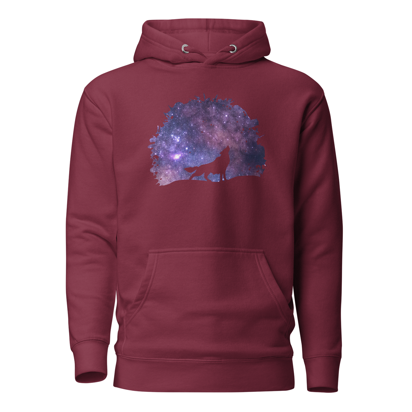 THE UNIFERENT DARK Skies Wolf One Inverted Light Unisex Hoodie (108)