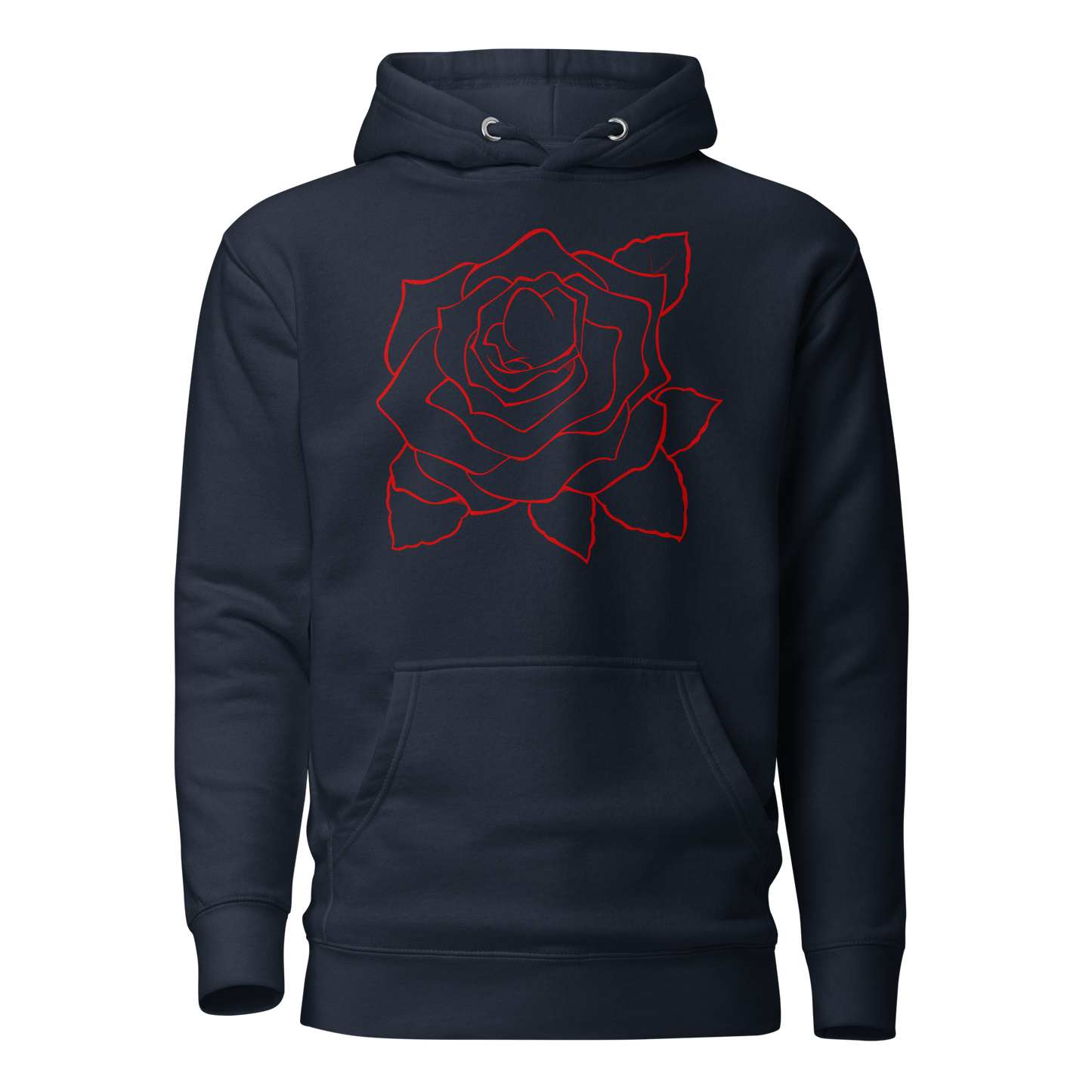 UNIFERENT VALENTINE BLOOD rose with back logo dark Unisex Hoodie (84)