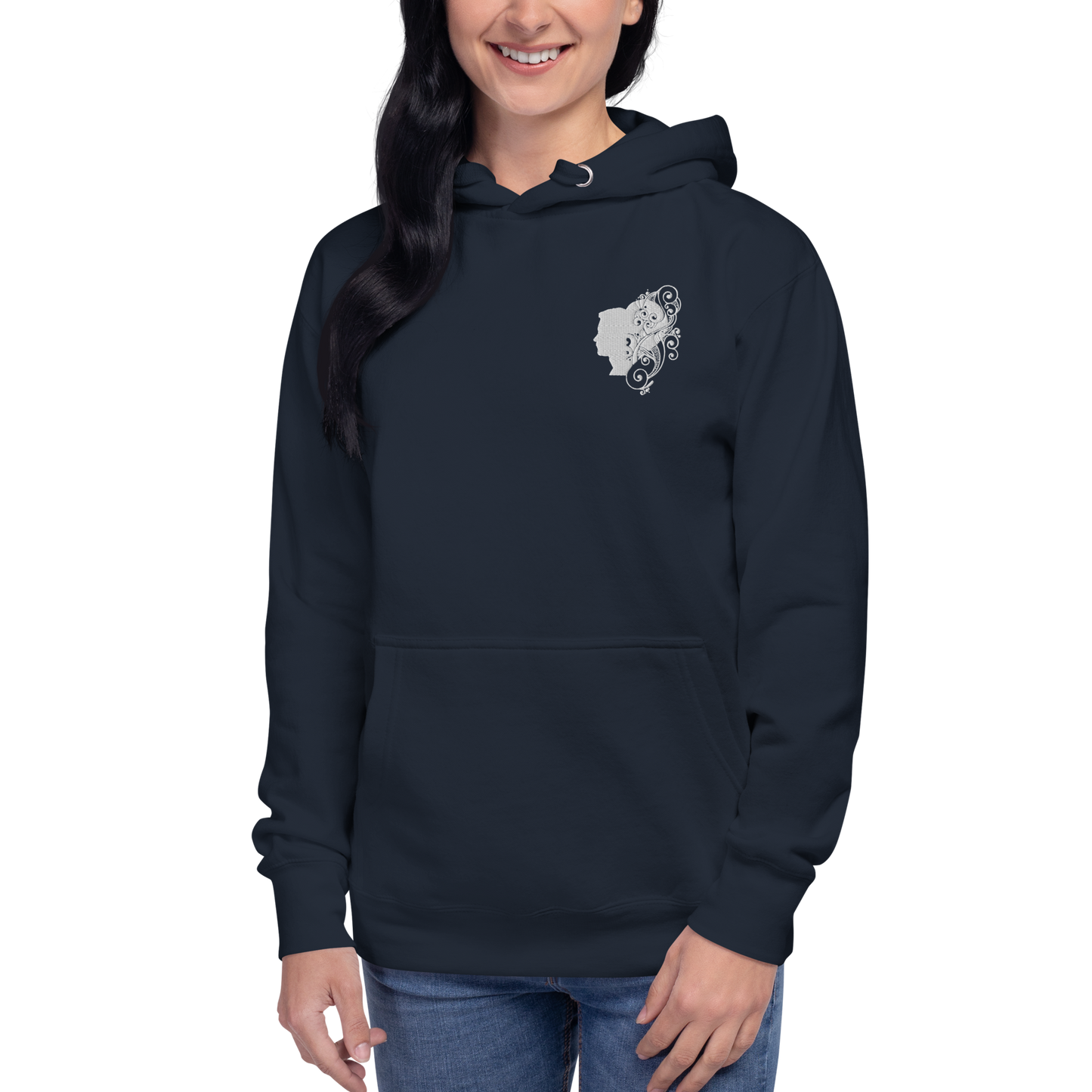 UNIFERENT VALENTINE HIS Embroidered Light Unisex Hoodie (100)