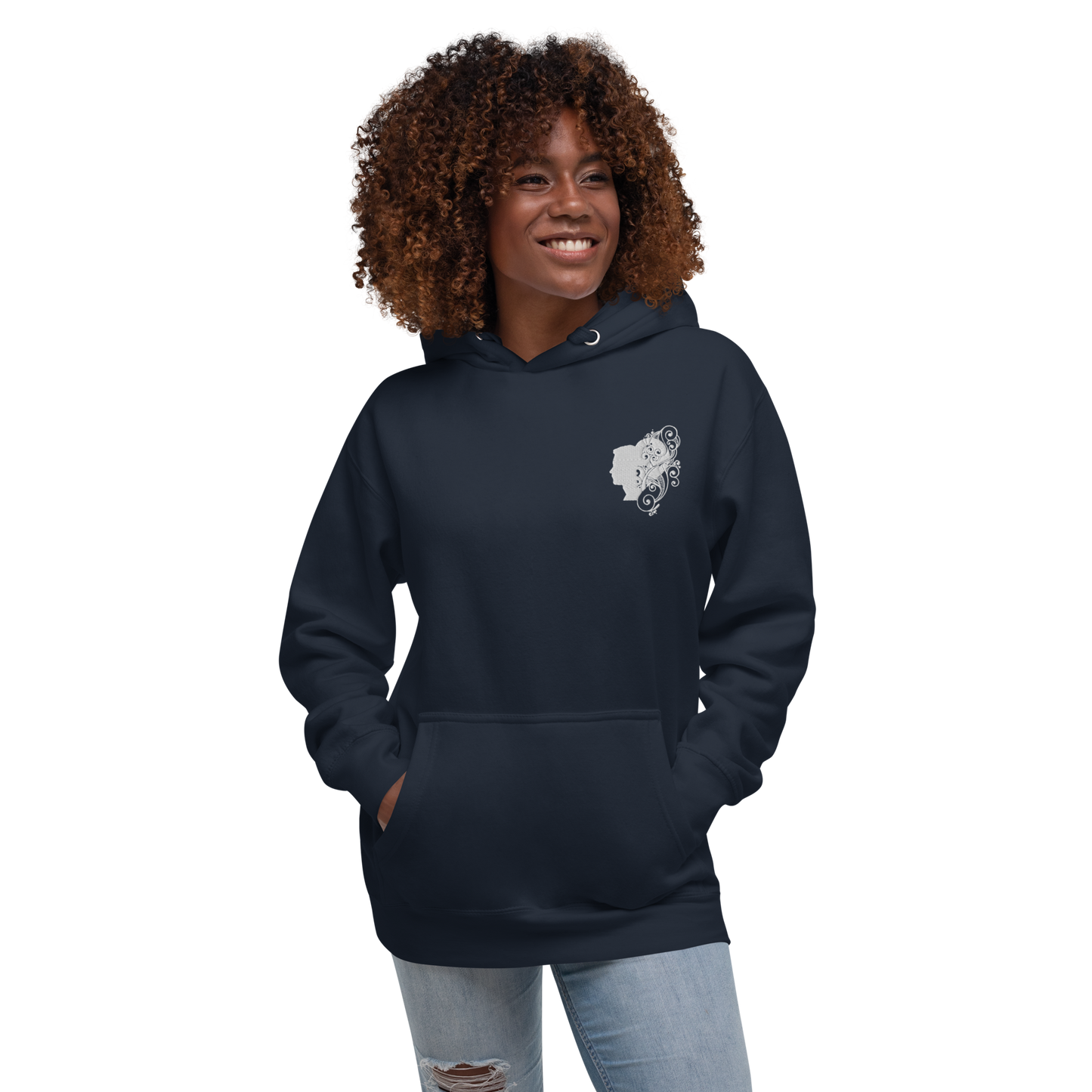 UNIFERENT VALENTINE HIS Embroidered Light Unisex Hoodie (100)