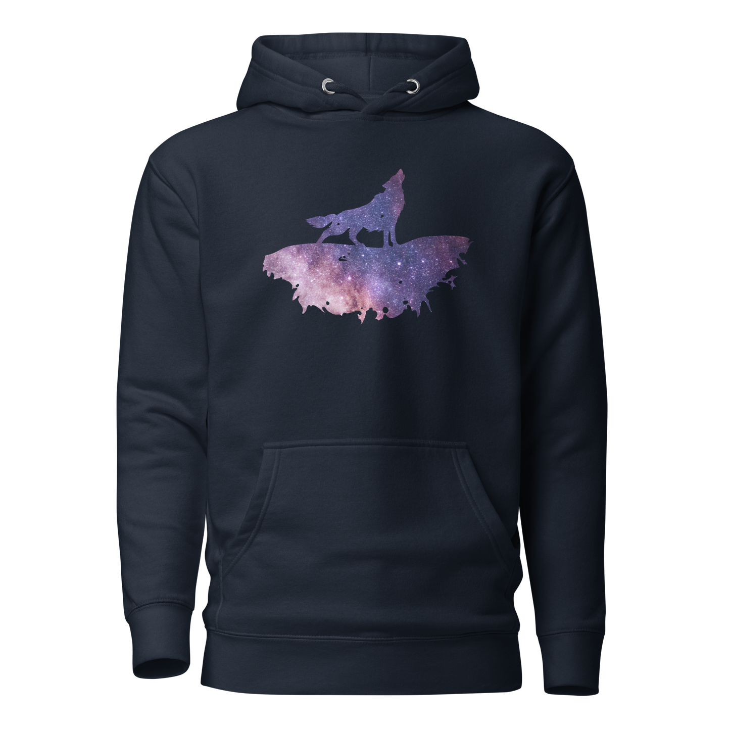 THE UNIFERENT DARK Skies Wolf One Dark Unisex Hoodie (107)