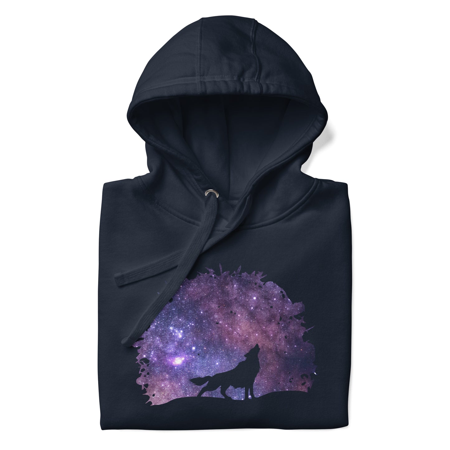 THE UNIFERENT DARK Skies Wolf One Inverted Dark Unisex Hoodie (109)