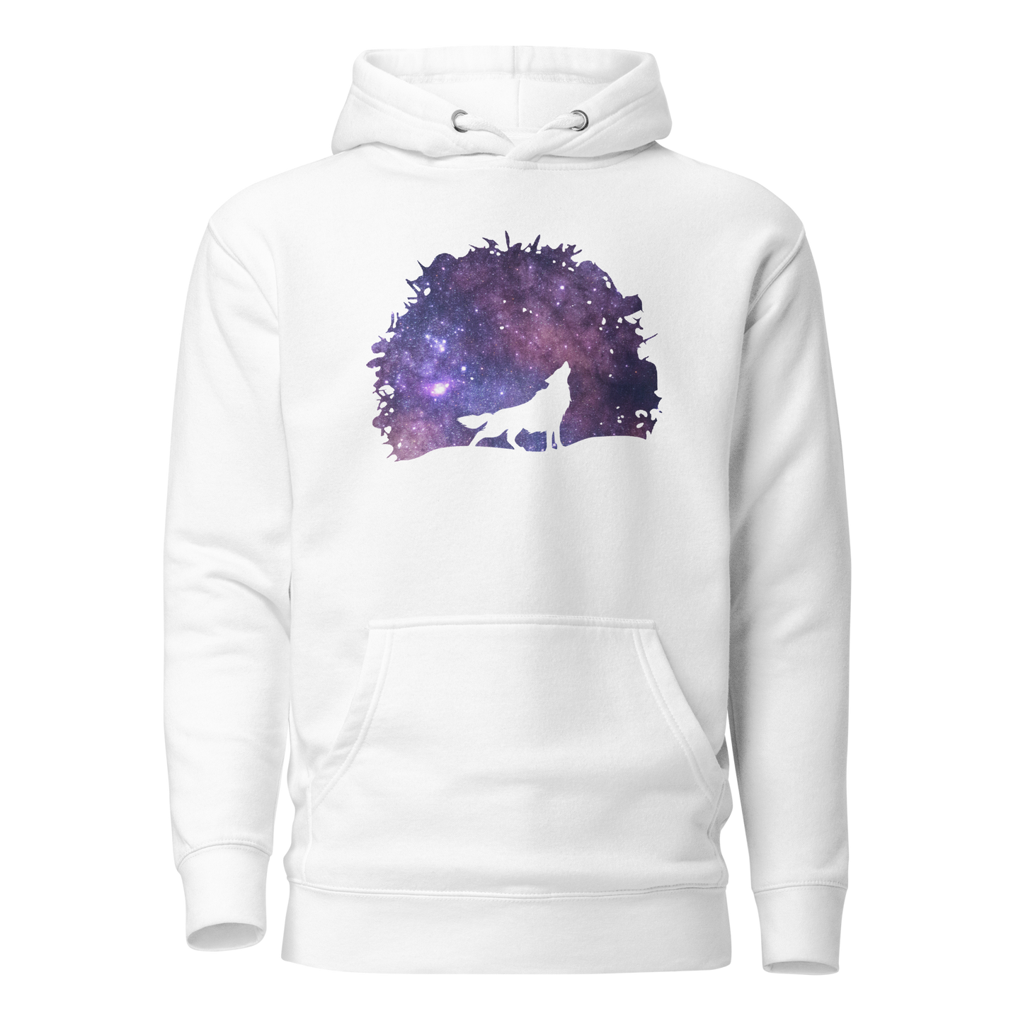 THE UNIFERENT DARK Skies Wolf One Inverted Light Unisex Hoodie (108)