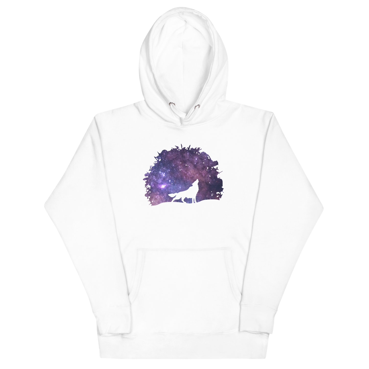 THE UNIFERENT DARK Skies Wolf One Inverted Light Unisex Hoodie (108)