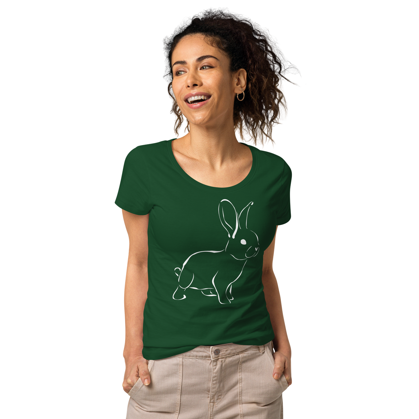 UNIFERENT CNY 2023 Light Logo with back symbol Women’s basic organic slim fit soft touch t-shirt (76)