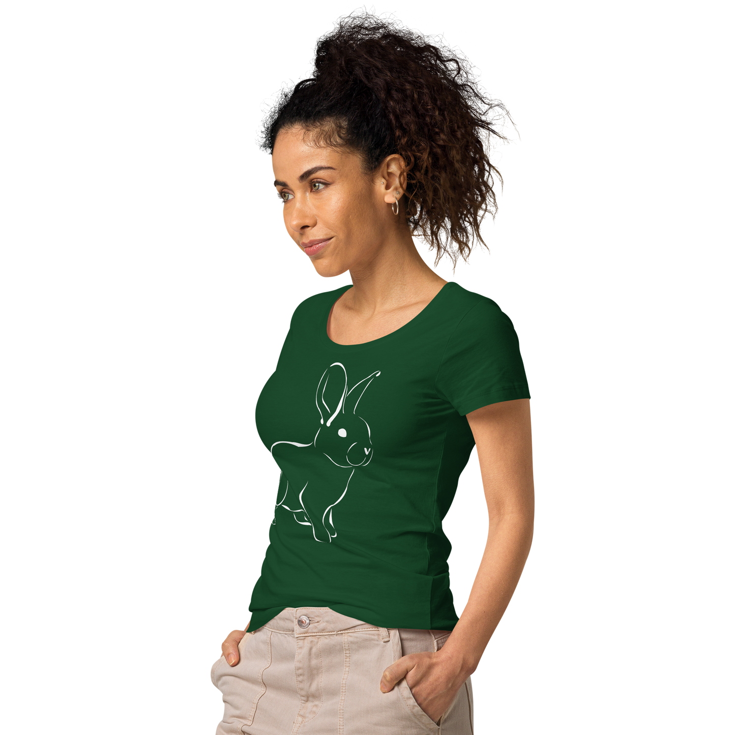 UNIFERENT CNY 2023 Light Logo with back symbol Women’s basic organic slim fit soft touch t-shirt (76)