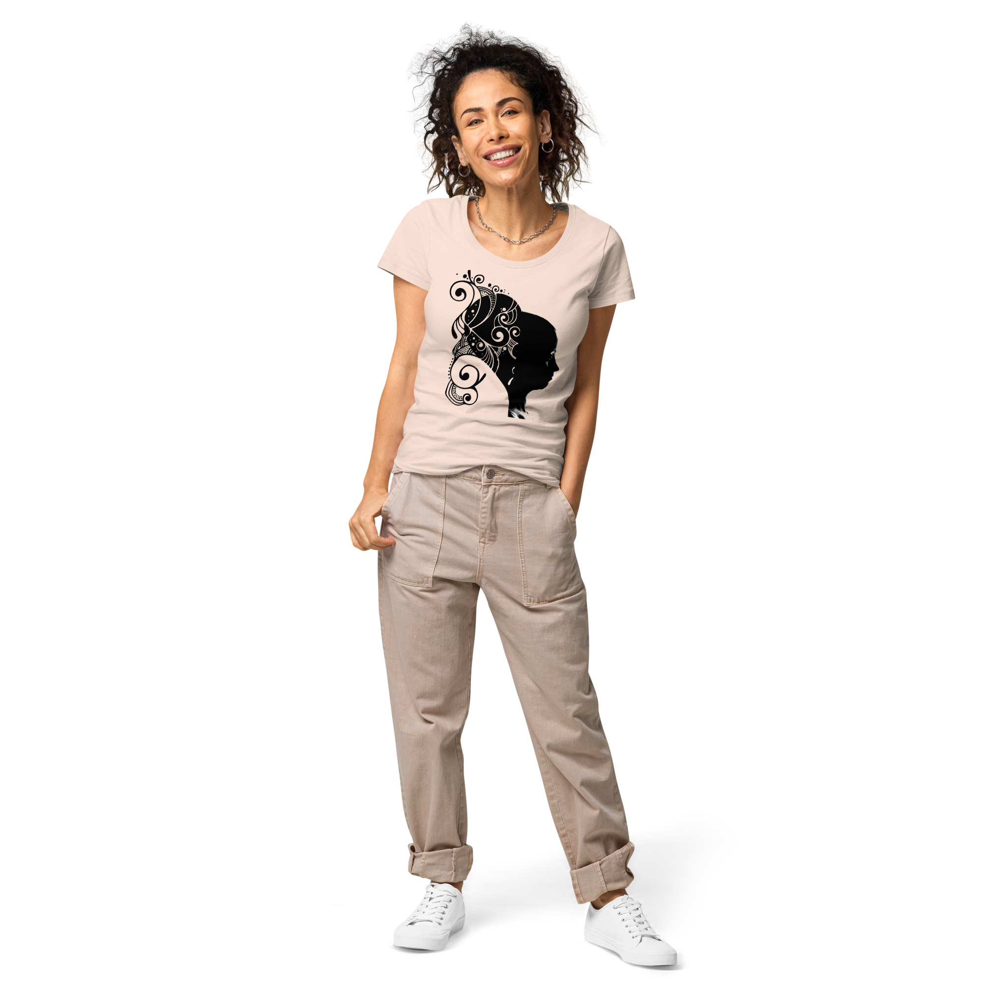 UNIFERENT VALENTINE HER dark Women’s basic organic t-shirt (90)