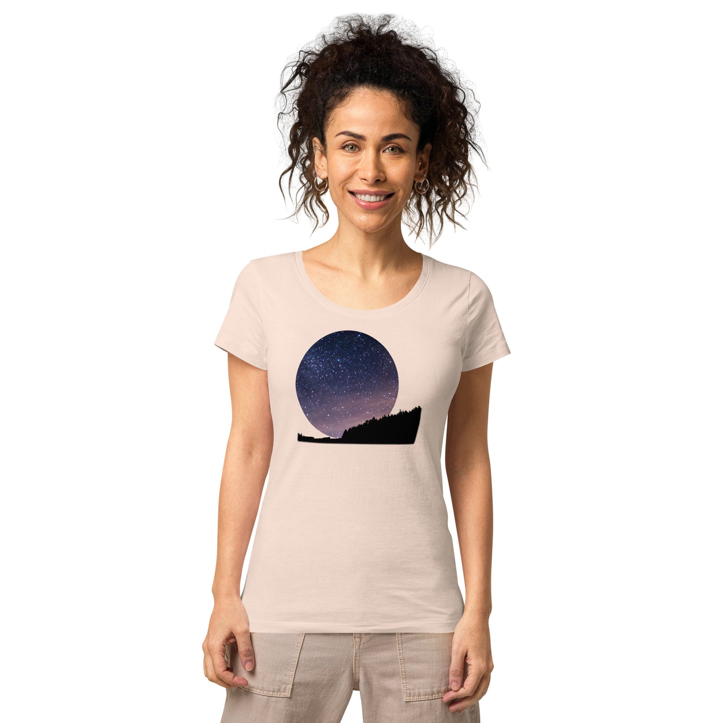 UNIFERENT DARK SKIES 2023 Women’s basic organic t-shirt (78)