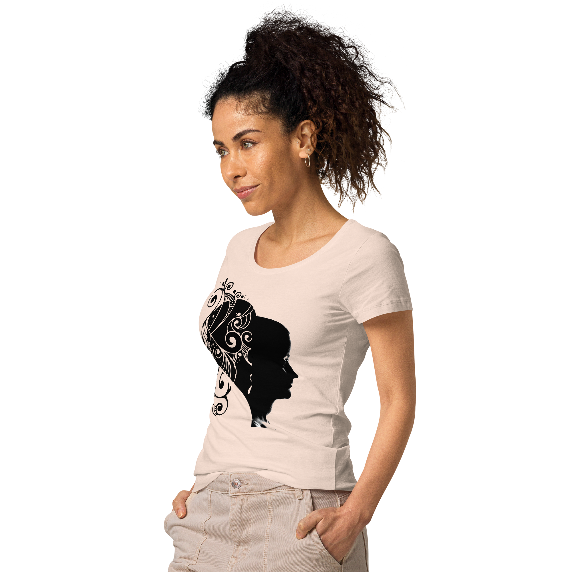 UNIFERENT VALENTINE HER dark Women’s basic organic t-shirt (90)