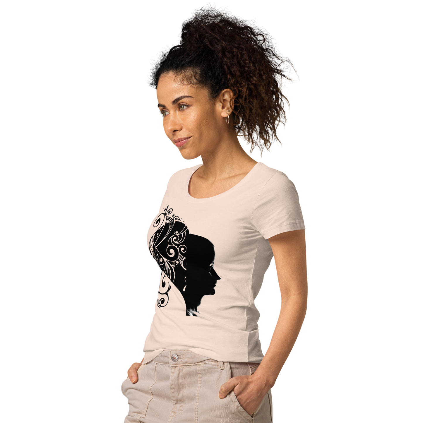 UNIFERENT VALENTINE HER dark Women’s basic organic t-shirt (90)