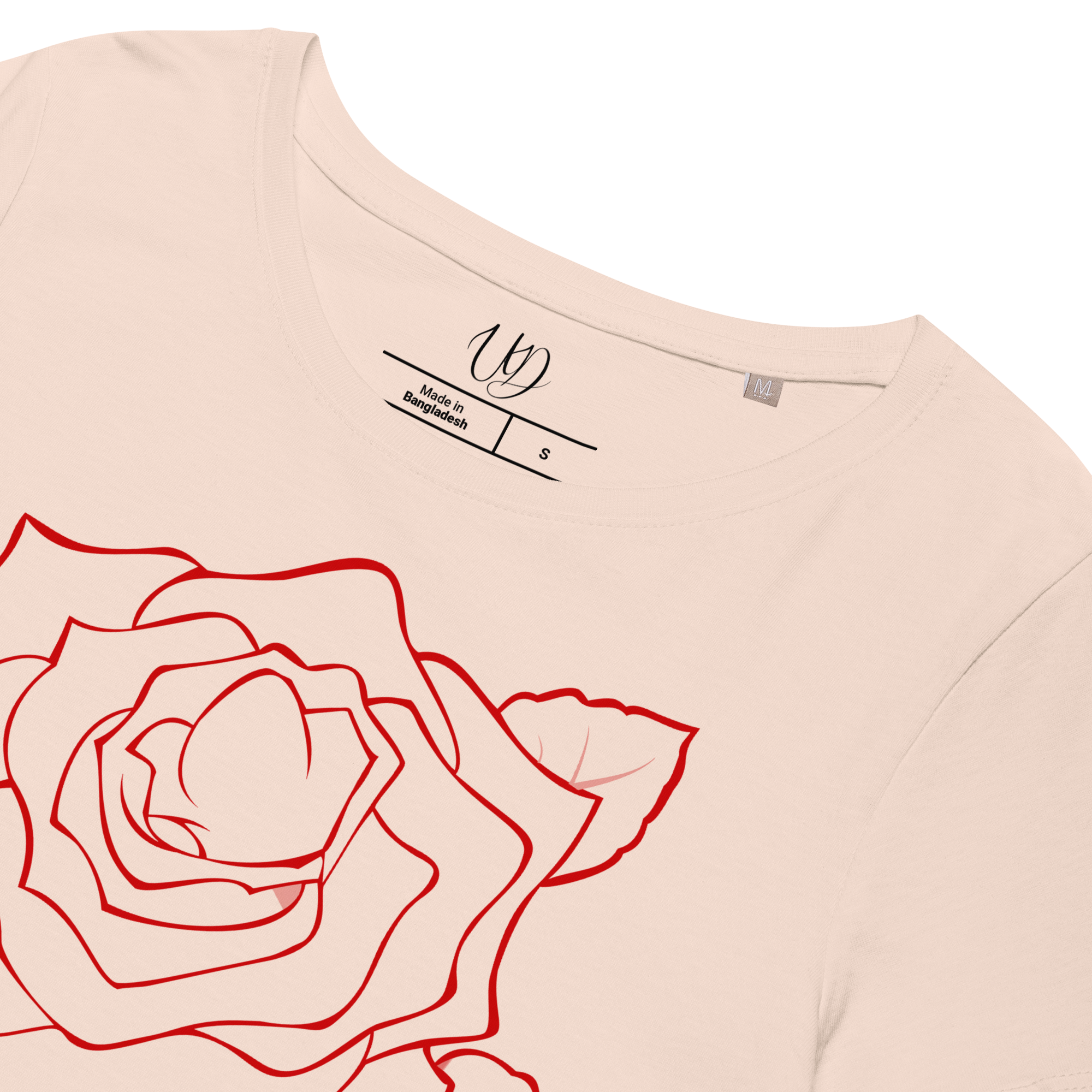 UNIFERENT VALENTINE BLOOD Rose light Women’s basic organic t-shirt (93)