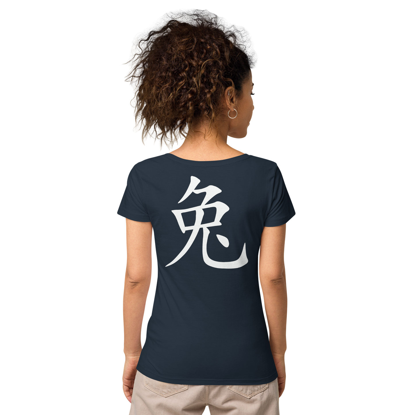 UNIFERENT CNY 2023 Light Logo with back symbol Women’s basic organic slim fit soft touch t-shirt (76)