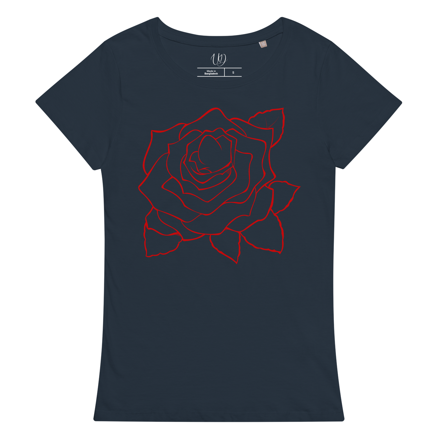 UNIFERENT VALENTINE BLOOD Rose Dark Women’s basic organic t-shirt (94)