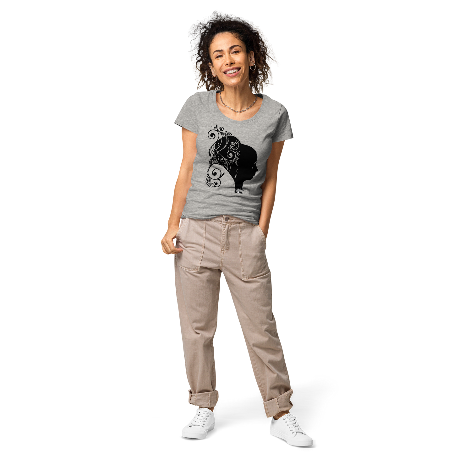 UNIFERENT VALENTINE HER dark Women’s basic organic t-shirt (90)