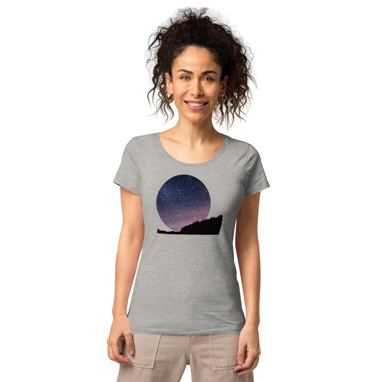 UNIFERENT DARK SKIES 2023 Women’s basic organic t-shirt (78)