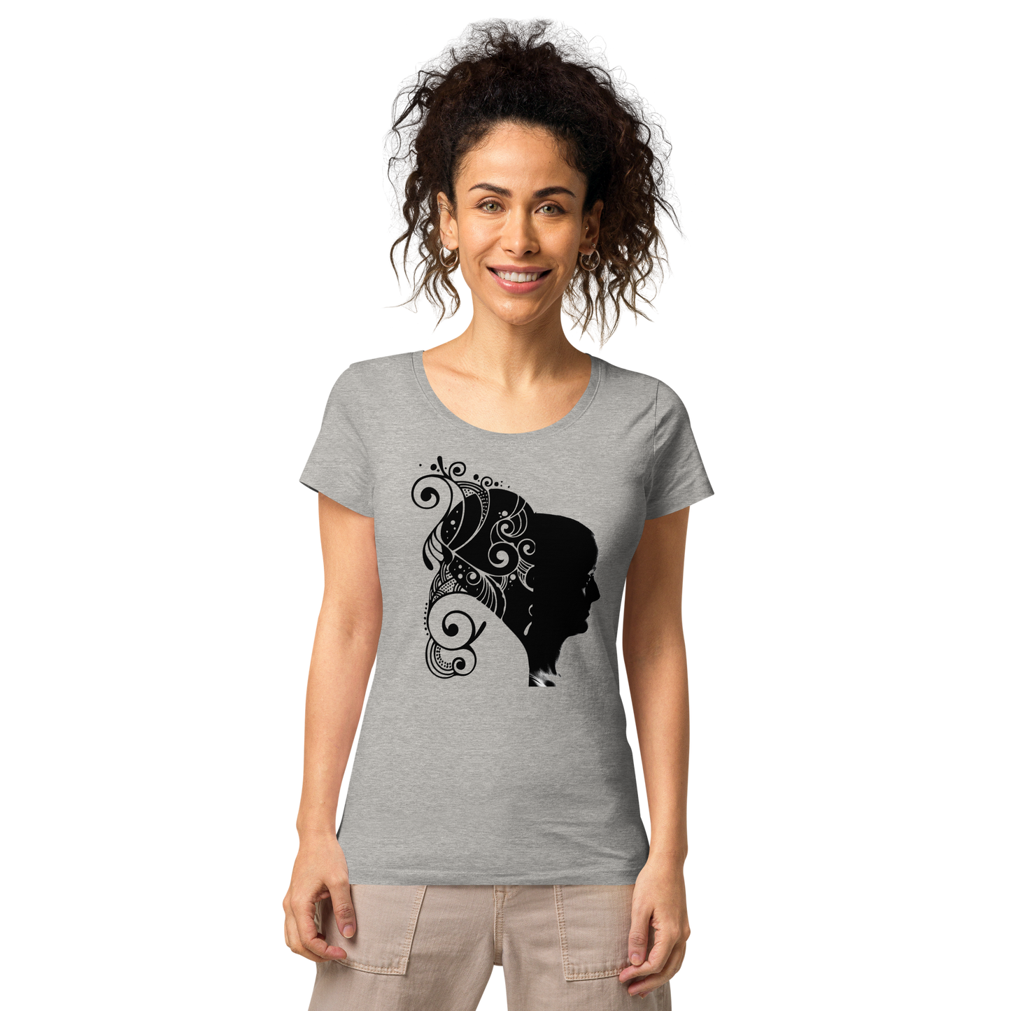 UNIFERENT VALENTINE HER dark Women’s basic organic t-shirt (90)