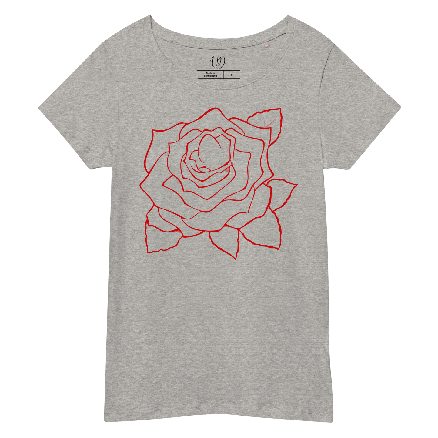 UNIFERENT VALENTINE BLOOD Rose light Women’s basic organic t-shirt (93)