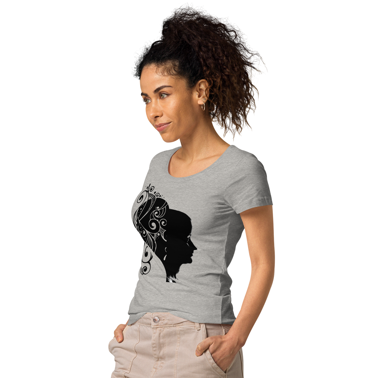 UNIFERENT VALENTINE HER dark Women’s basic organic t-shirt (90)