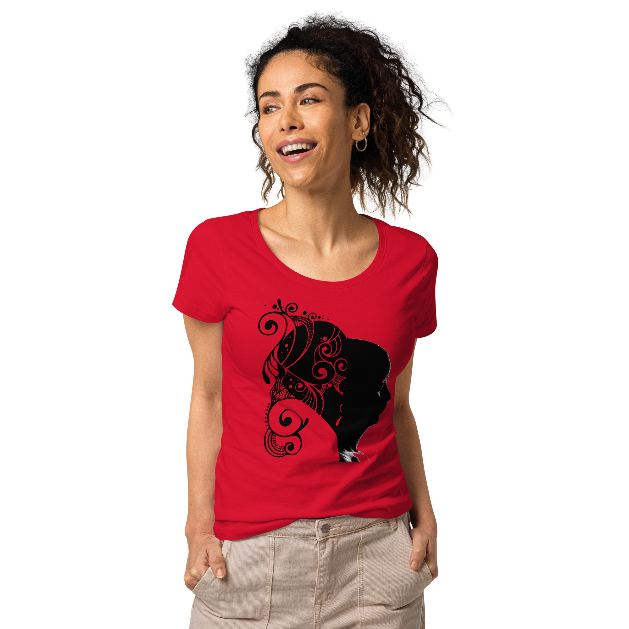 UNIFERENT VALENTINE HER dark Women’s basic organic t-shirt (90)