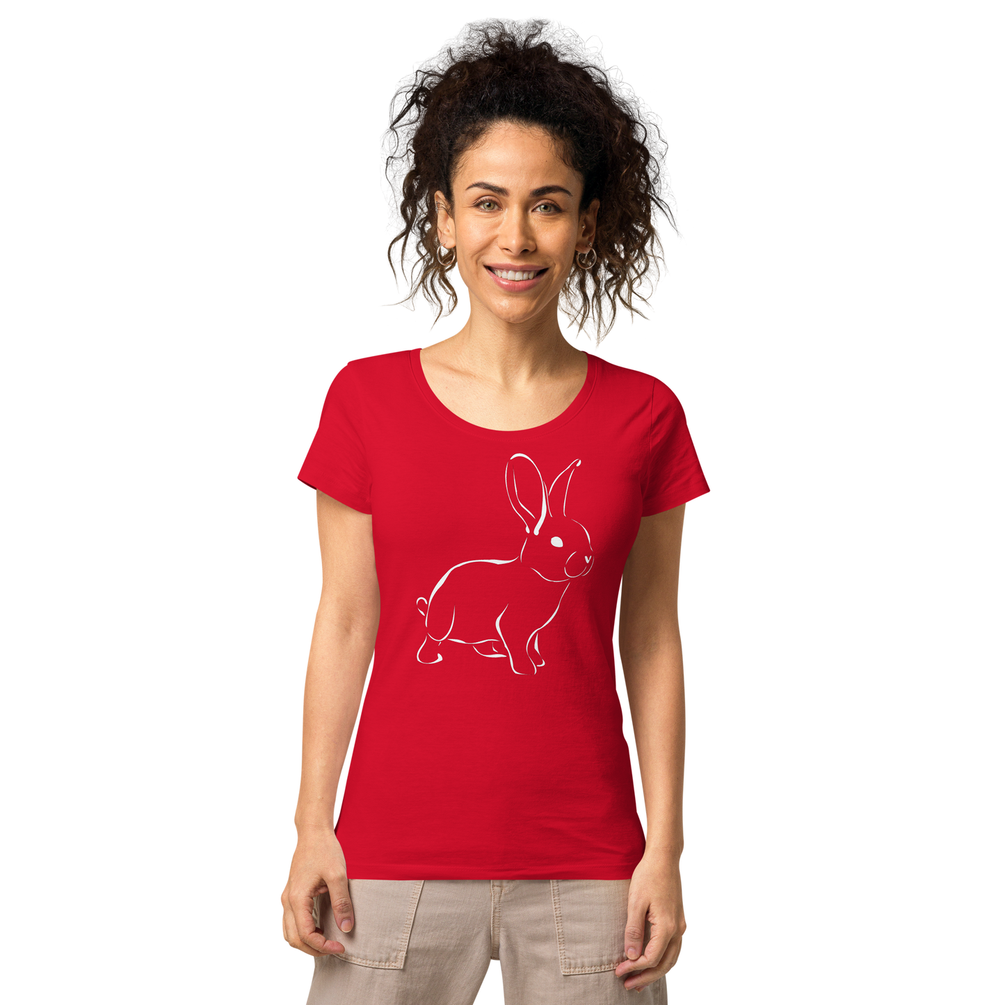 UNIFERENT CNY 2023 Light Logo with back symbol Women’s basic organic slim fit soft touch t-shirt (76)