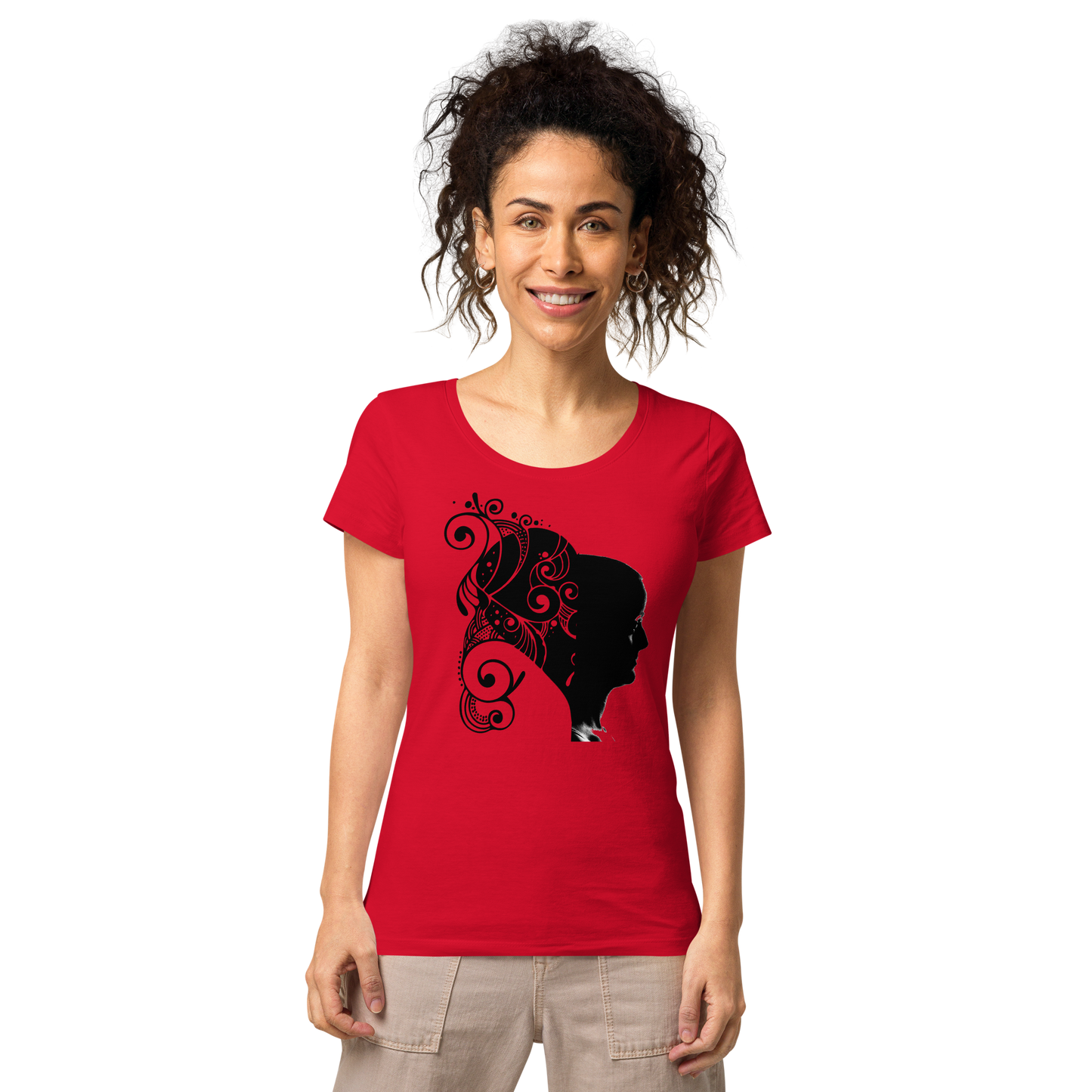 UNIFERENT VALENTINE HER dark Women’s basic organic t-shirt (90)