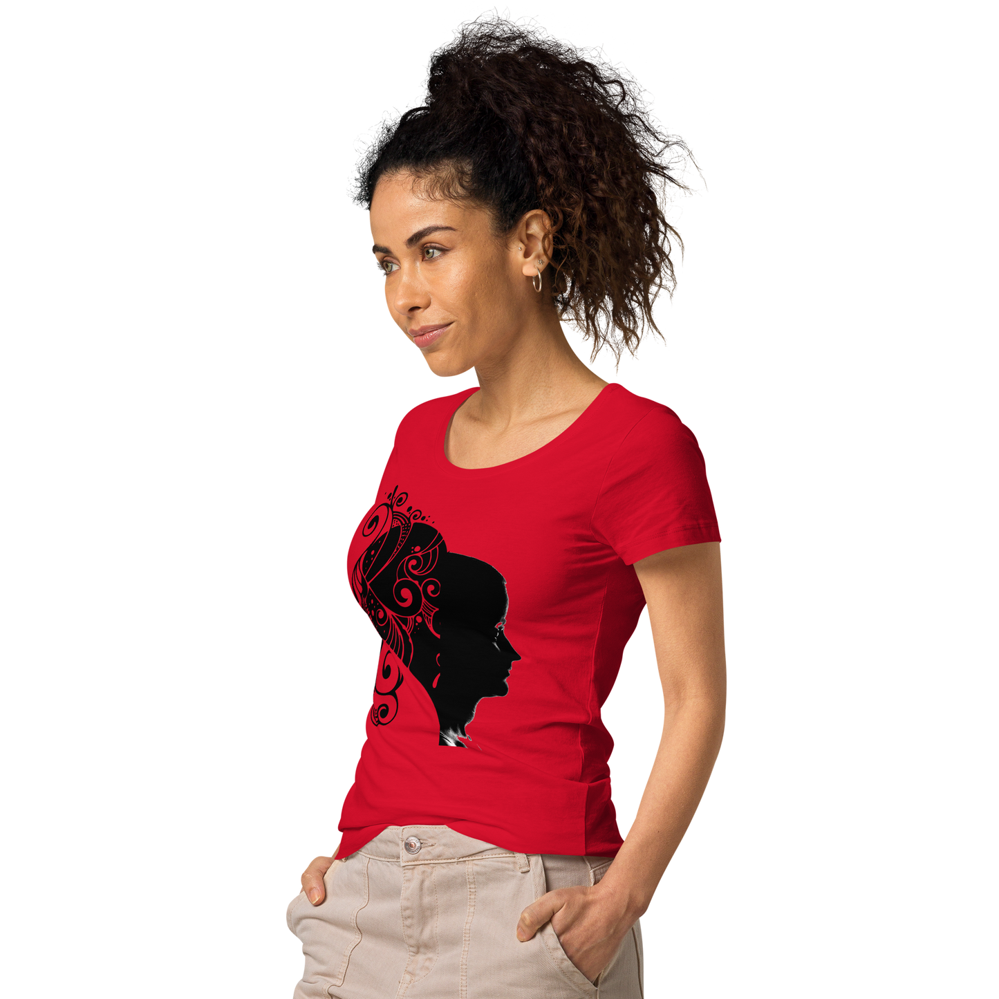 UNIFERENT VALENTINE HER dark Women’s basic organic t-shirt (90)