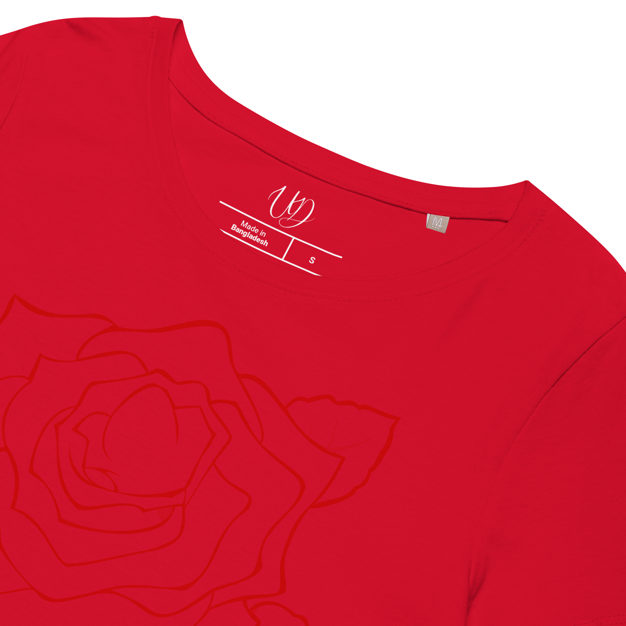 UNIFERENT VALENTINE BLOOD Rose Dark Women’s basic organic t-shirt (94)