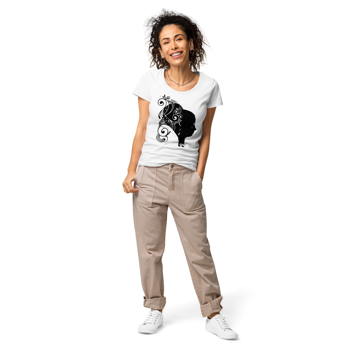 UNIFERENT VALENTINE HER dark Women’s basic organic t-shirt (90)