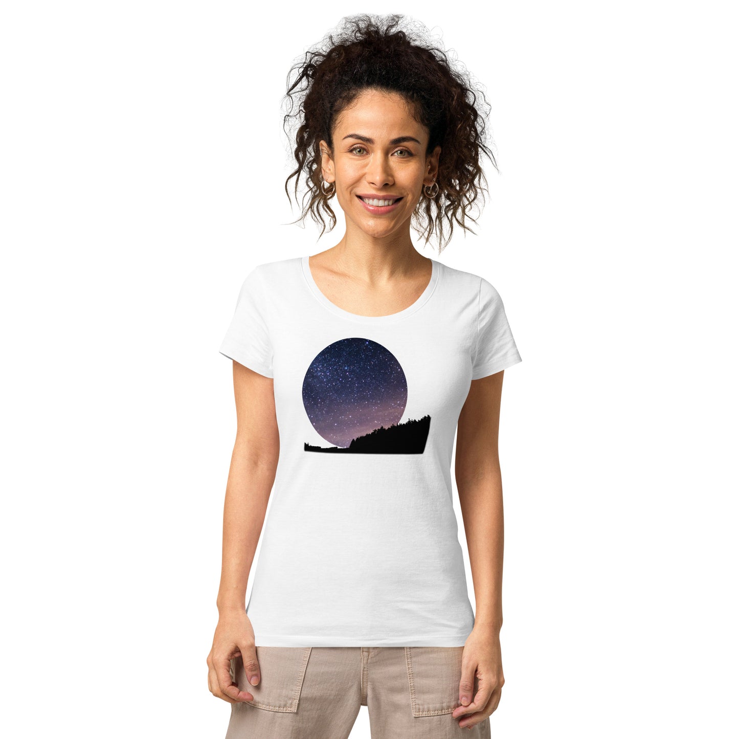 UNIFERENT DARK SKIES 2023 Women’s basic organic t-shirt (78)