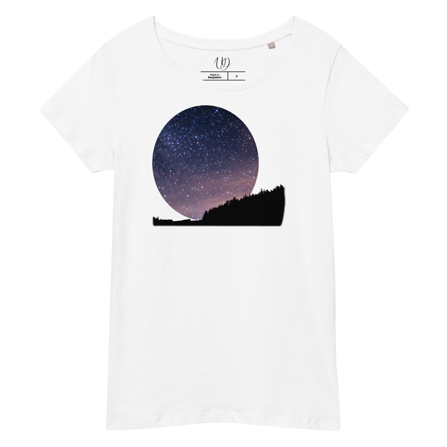 UNIFERENT DARK SKIES 2023 Women’s basic organic t-shirt (78)