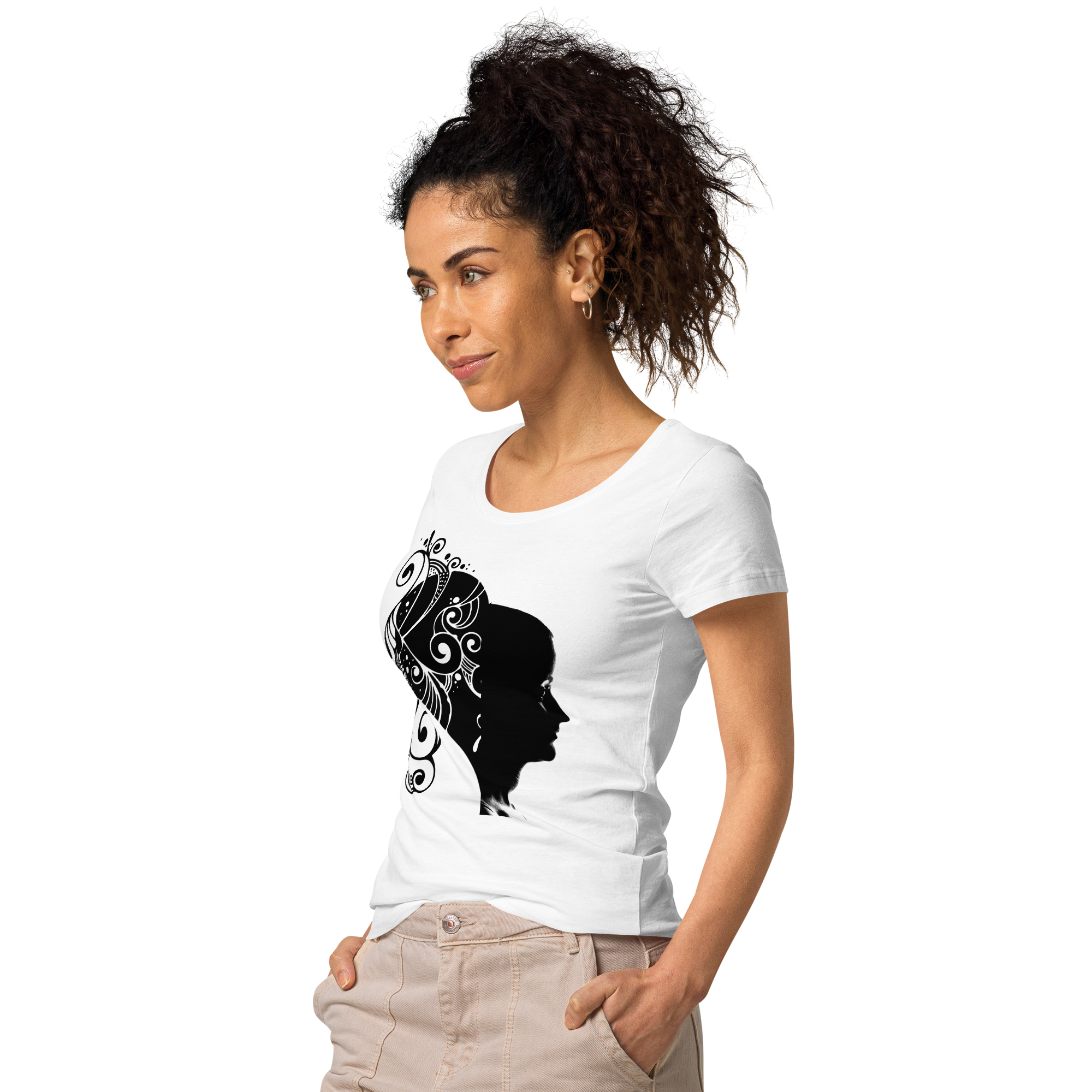 UNIFERENT VALENTINE HER dark Women’s basic organic t-shirt (90)