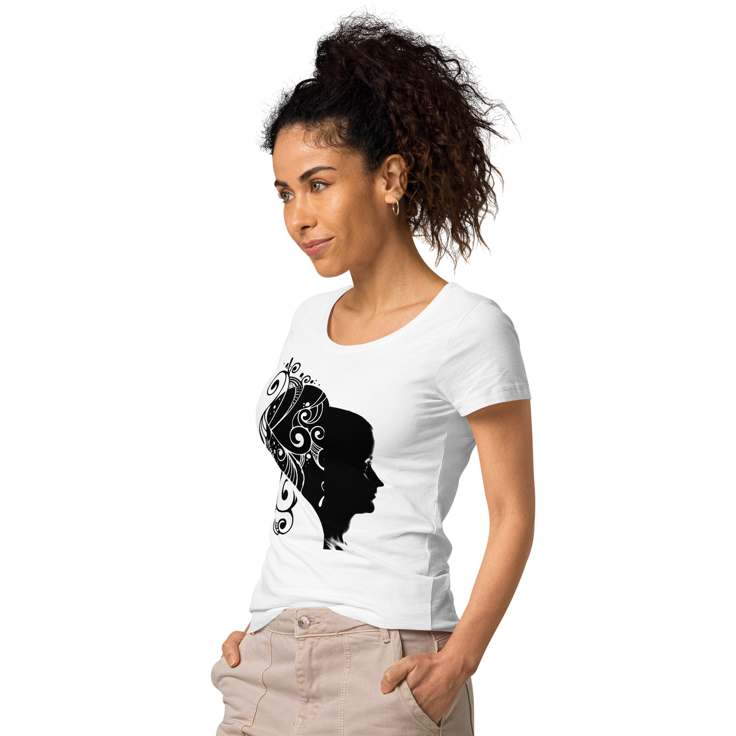 UNIFERENT VALENTINE HER dark Women’s basic organic t-shirt (90)